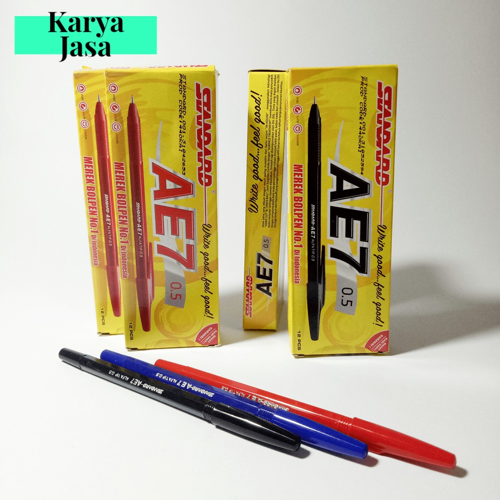 

Standard AE7/AE9 Hitam / Biru / Merah 0.5mm | Grosir ATK Medan