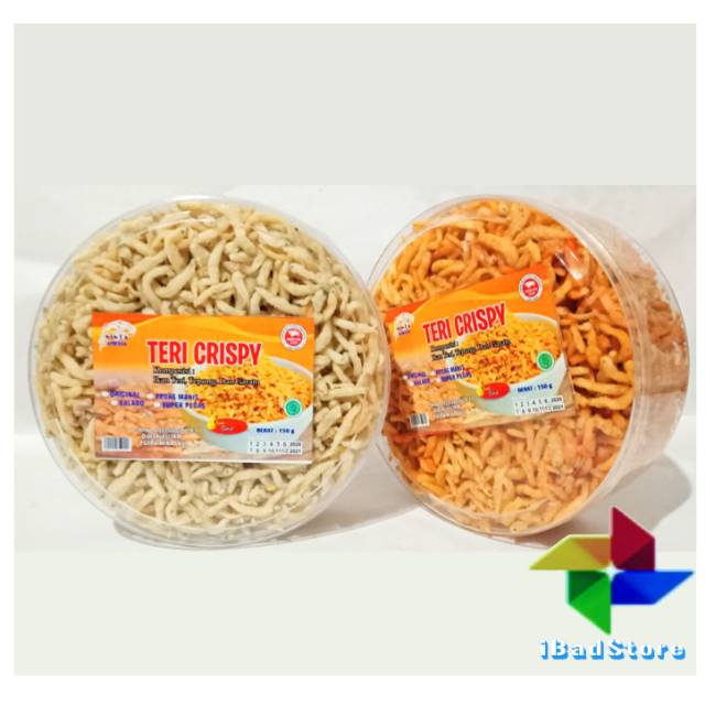 

Teri Crispy Kualitas Super 150g Toples - Teri Krispi SINTAMEL Teri Krispi mpsi Non Msg - Teri Kripsy-teri crispy kenduy-Teri medan-teri oven-teri jepang- shirasu tei crispy- rufani kenduy crispy-teri nasi -teri aceh kriuk- Mpasi snack anak