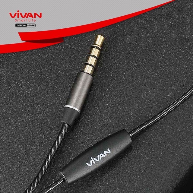 Earphone VIVAN Q11S Headset Stereo Wired Android IOS All handphone Tipe Suport - Garansi Resmi 1 Tahun - Q11S