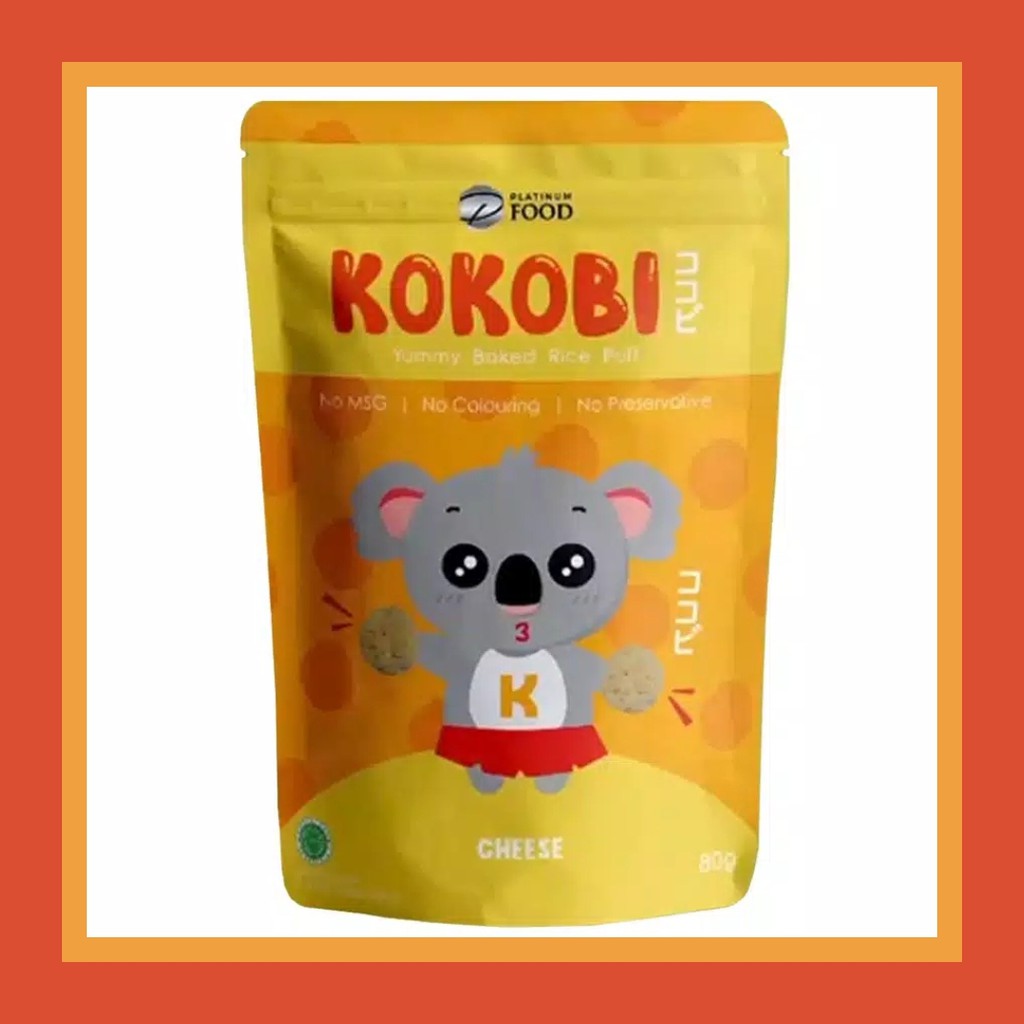 

MAKANAN BAYI KOKOBI Yummy Baked Rice Puff Snack Makanan Ringan Cheese Keju 80g