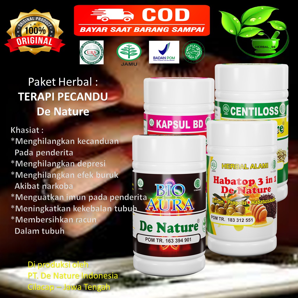 OBAT PECANDU NARKOBA/OBAT PECANDU ROKOK/KECANDUAN OBAT TERLARANG/PSYKOTROPIKA/PECANDU NARKOTIKA