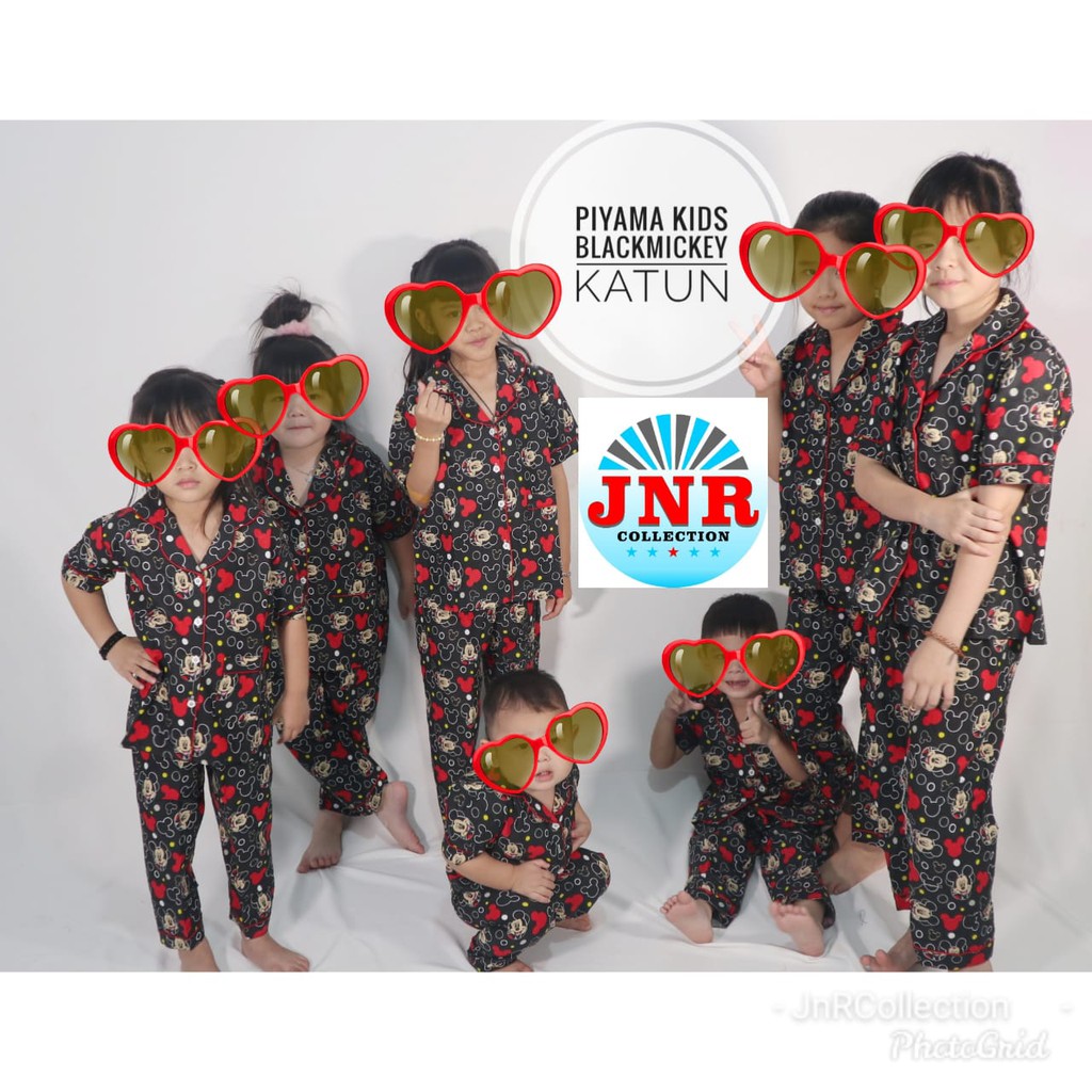 Piyama Baju Tidur Bisa couple ibu &amp; anak motif miki tikus