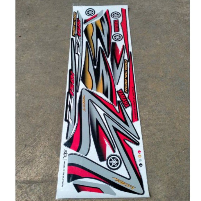 STRIPING VIXION FZ150 OLD LAMA THAILAND MERAH SILVER