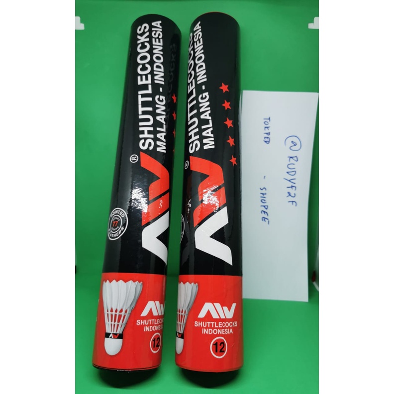 Shuttlecock / Bola Badminton / Bola Raket AW hitam dan AW Silver - AW