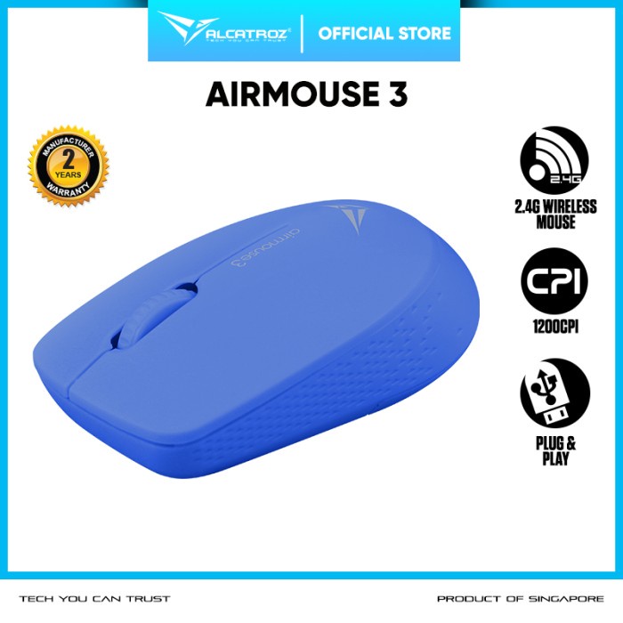 Alcatroz AirMouse 3 Wireless 2.4G Hi Definition Optical Mouse 1200CPI