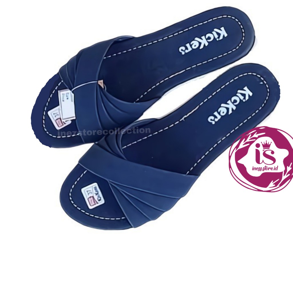 SANDAL SLOP WANITA KICKERS TERHITS KODE SLP06 MURAH GROSIR