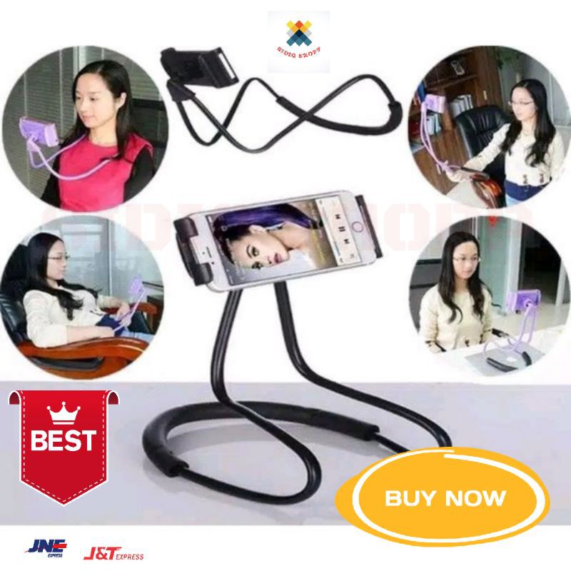 holder hp tripod hp lazypod leher dan pinggang aksesoris hp holder stand hp