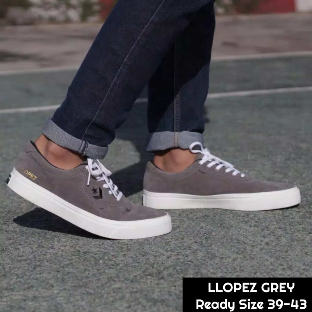SEPATU PRIA L.LOPEZ CONVERSE CASUAL SNEAKERS LOPEZ SNEAKERS SUEDE MURAH