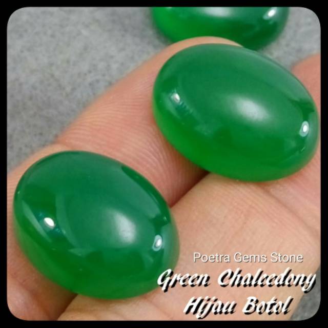 PALING MURAH !!! GREEN CHALCEDONY MEDIUM SIZE HIGH QUALITY JAMINAN GIWANG
