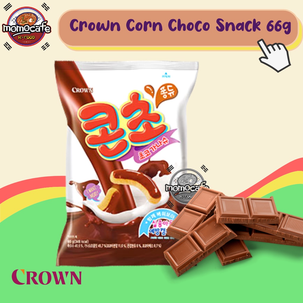 

Crown Corn Choco - Snack Jagung Yang Dilumuri Saus Coklat