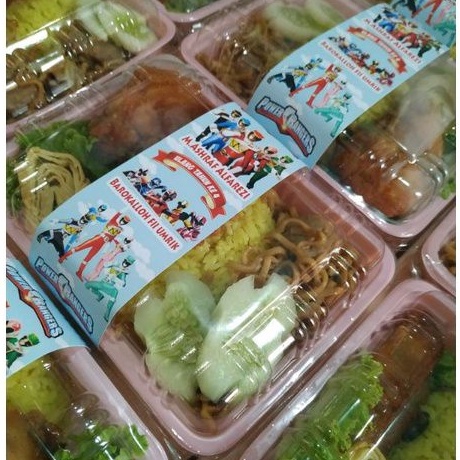 Label kotak makan bento