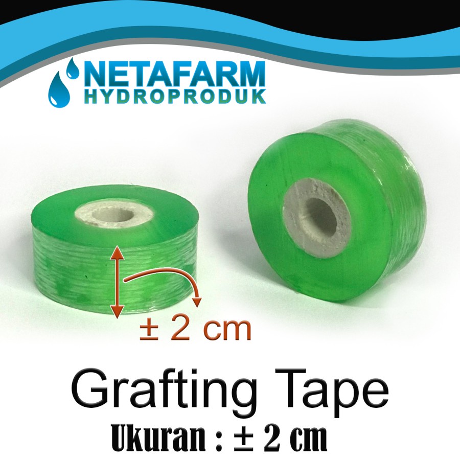 Grafting Tape Okulasi Cangkok Tanaman ± 2cm x 100m - Hijau