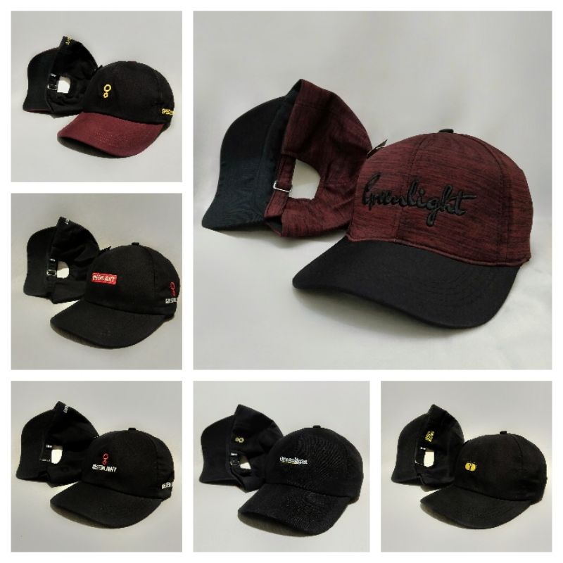 Topi Baseball Greenlight Pria Wanita Distro Hat Topi Golf Polo Warna Maroon Navy Hitam Tumblr