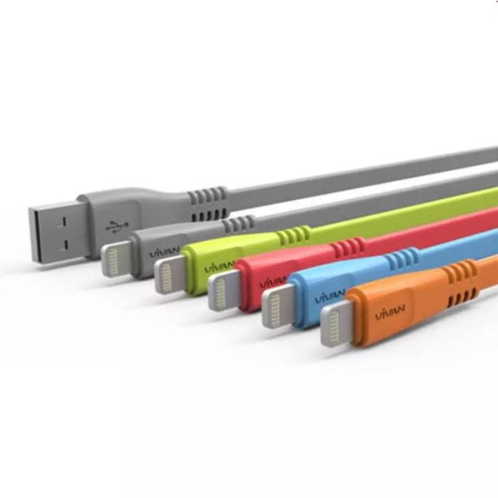 Kabel Data Lightning Vivan CSL100S Iphone 5/5G/5S/6/Ipad Mini (TOPLES) dari Aksesoris HP Ku..