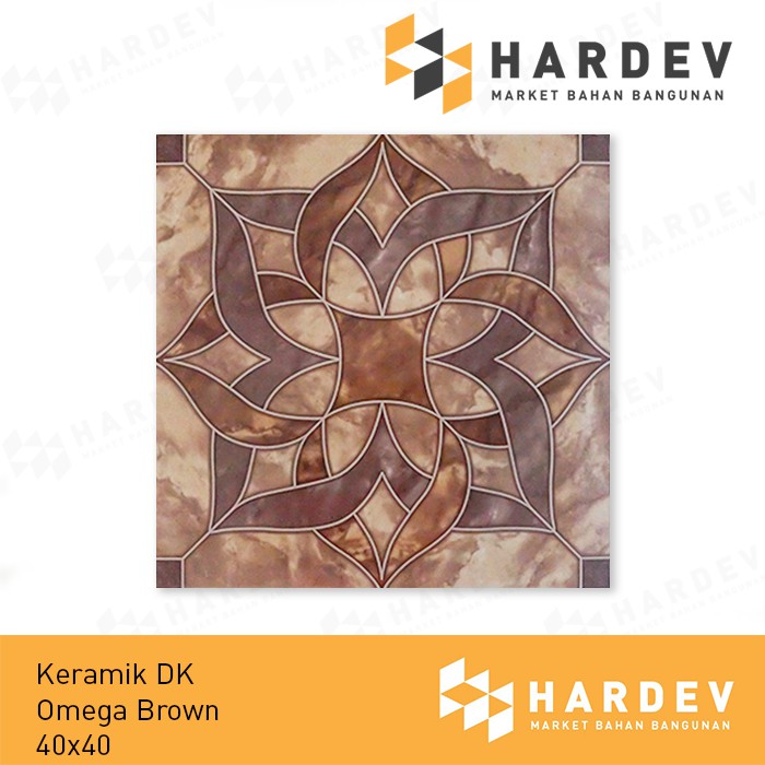 Keramik Lantai DK Ceramica Omega Brown Uk. 40x40