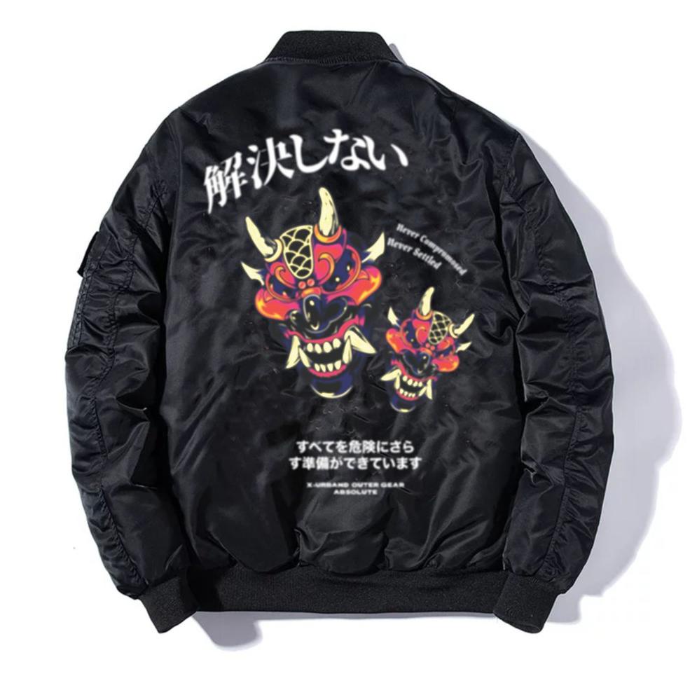 X Urband Jacket Bomber Sukajan Pria Banteng A135 "CRM.03Jn22ι"