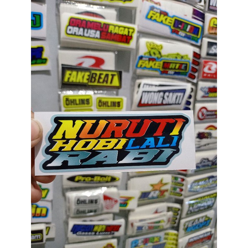 Sticker printing Nuruti Hobi Lali Rabi