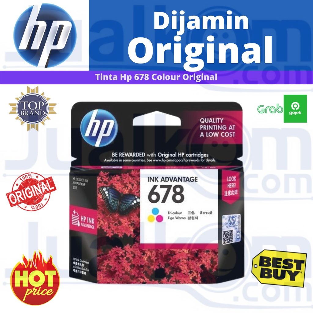 Hp Tinta Cartridge 678 Colour Original