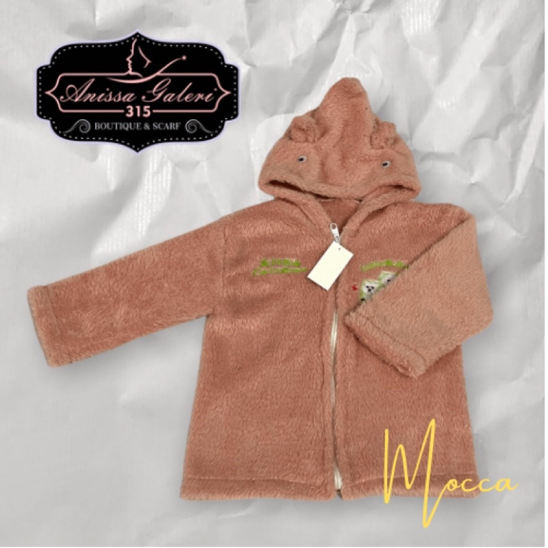 Jaket bayi hoodie halus/mantel bayi