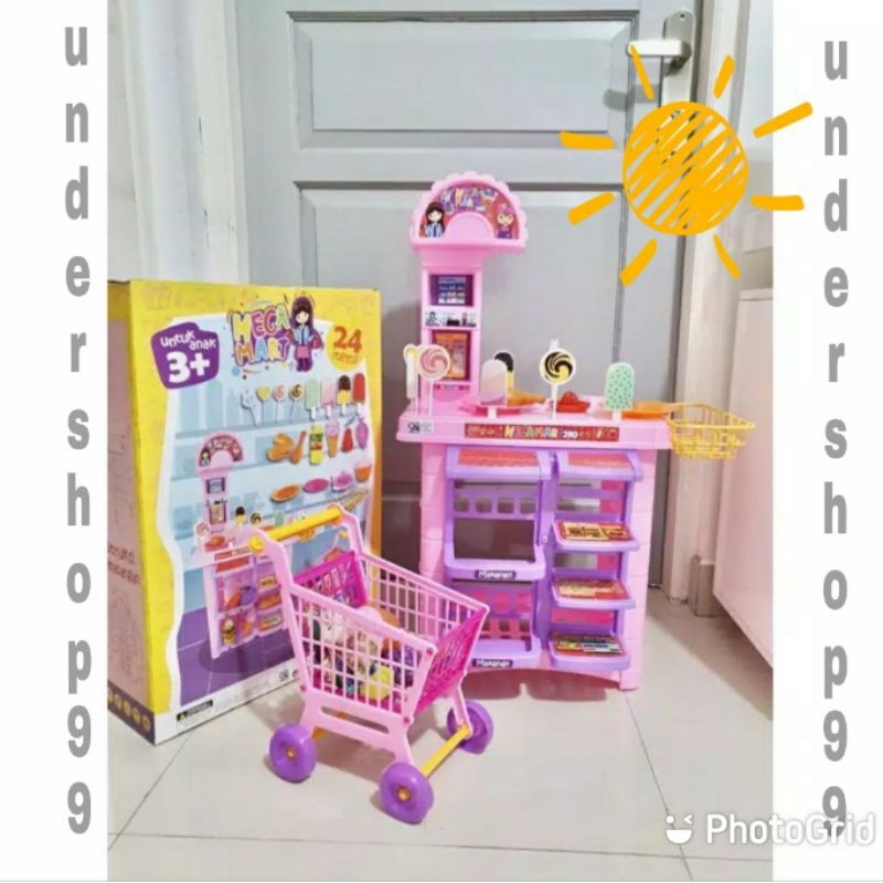Sg toys megamart mainan anak mainan supermarket anak mainan belajaan anak