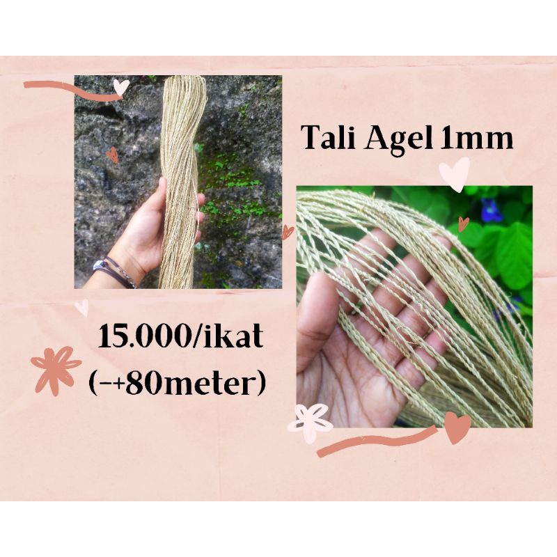 READY SIAP KIRIM BISA COD Tali Agel 1mm 80meter