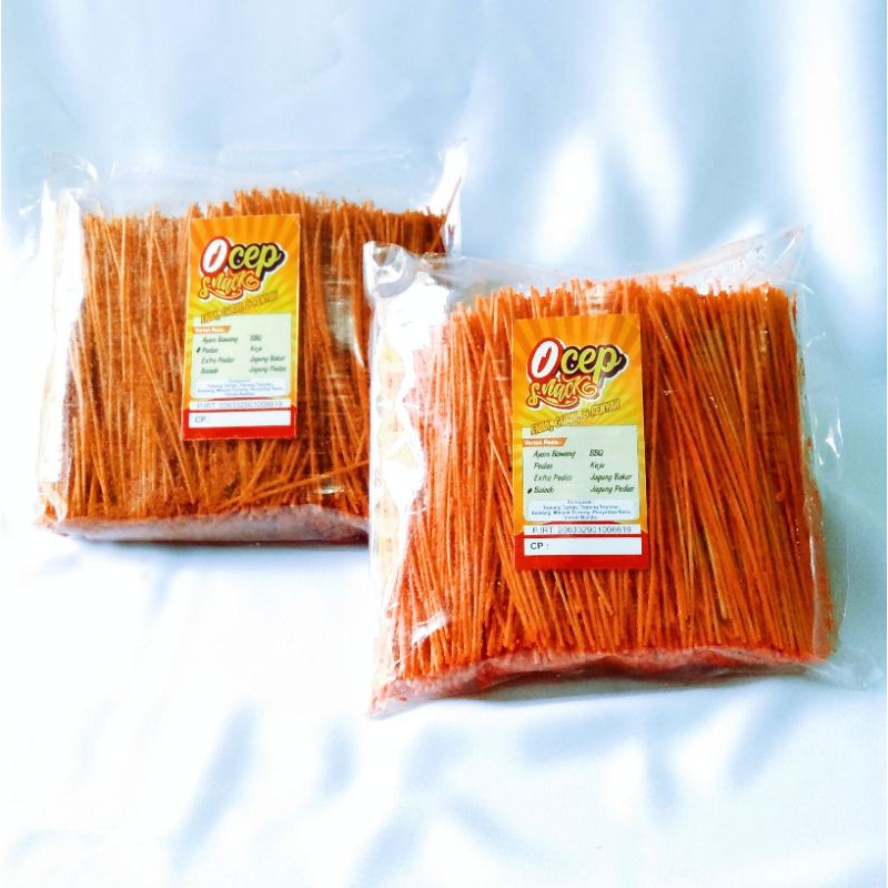 

MIE LIDI KEMASAN KILOAN ANTI KERAS / MIE LIDI KILOAN MURAH / MIE LIDI OCEP SNACK