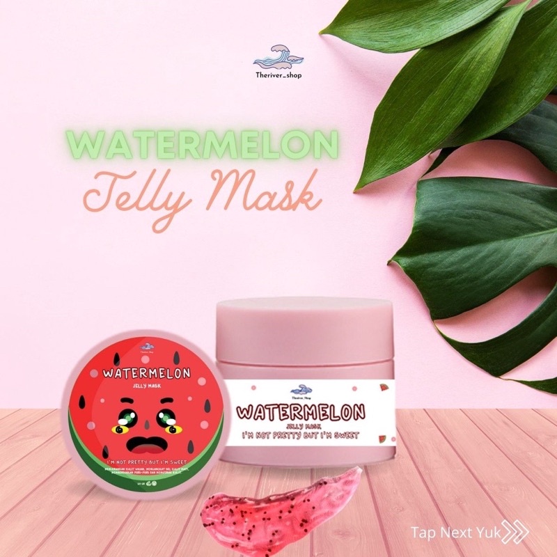 [READY] MASKER CLAY SLEEPING MOISTURIZER BY THERIVER SHOP CHARCOAL CLAY MASK GENTLE EXFOLIATE WATERMELON JELLY MASK SLEEPING CALMING CICA MOISTUZER MASKER THERIVER SERUM ACNE THERIVER