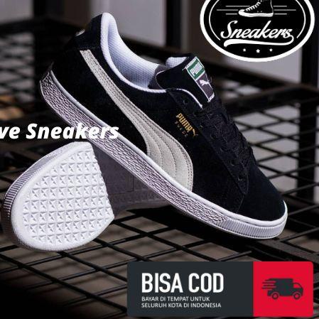 Big Sale sepatu_puma classics suede black white original vietnam bnib full tag barcode bahan leather