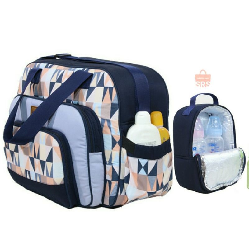 Diapers Bag 2 Go + Cooler and Thermal Bag Diamond Series TAS BAYI JUMBO + COOLER TERMAL BAG B2T1305