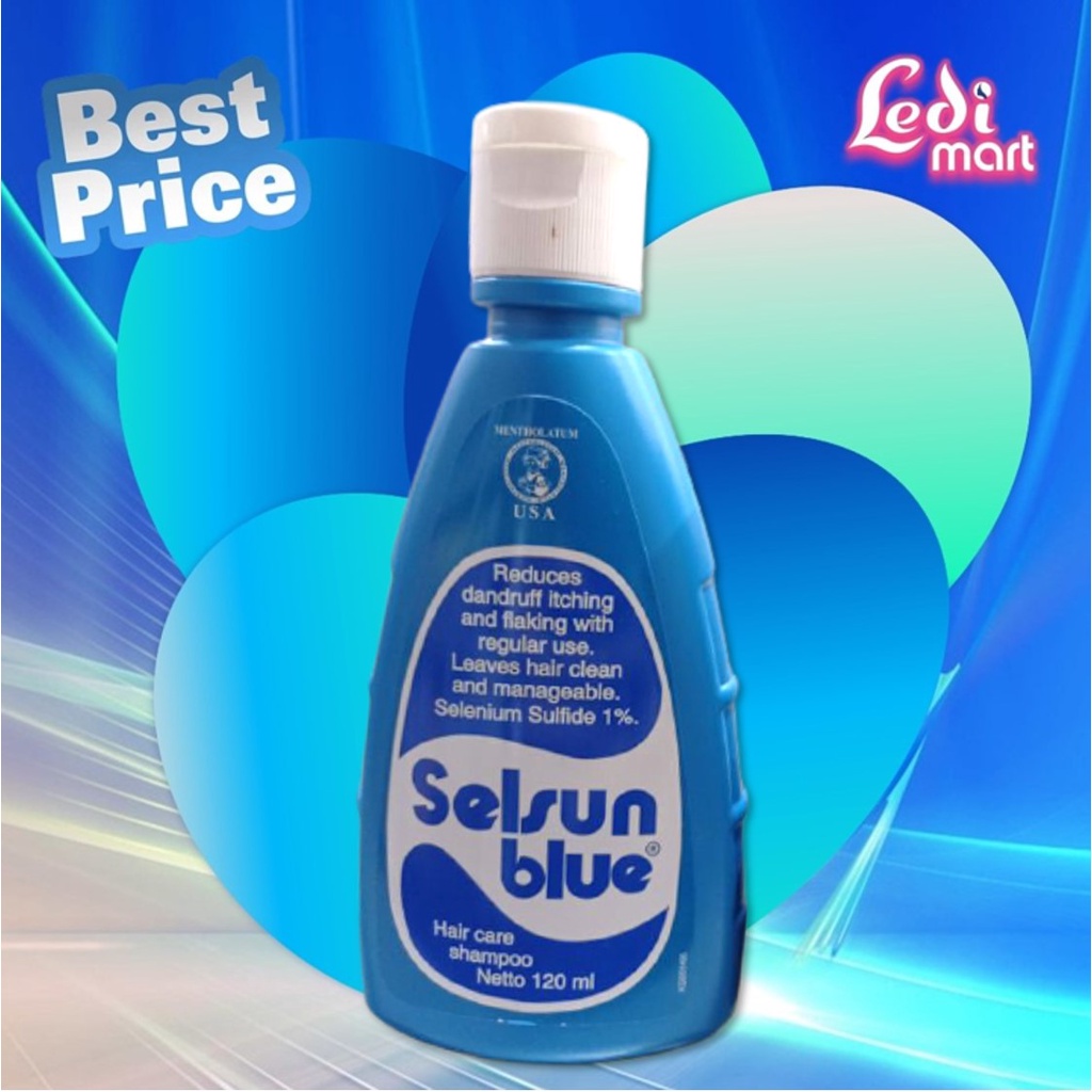 ORIGINAL Selsun Blue Shampoo 120ml / Shampo / Sampo Anti Ketombe / Anti Dandruff / Anti Gatal / LEDI MART
