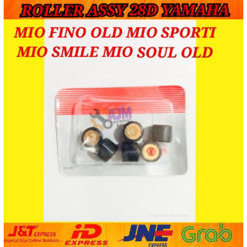 ROLLER ASSY MIO SPORTI MIO SMILE MIO FINO MIO SOUL KARBU BISA UNTUK BEAT KARBU 9 GRAM YAMAHA 28D