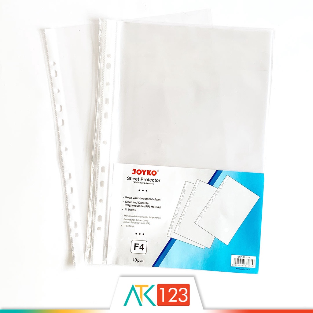 

Sheet Protector / PP Pockets F4 (Folio) isi 10 Lembar - Joyko
