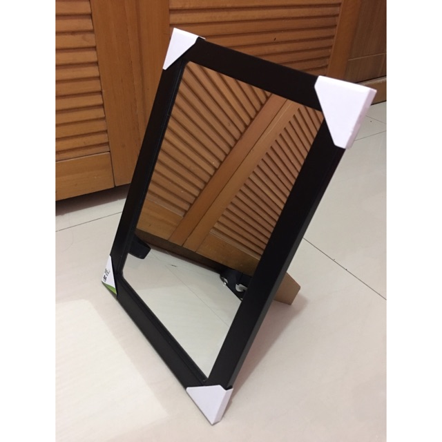 Folding Mirror / Portable Mirror / Kaca Standing / Cermin Makeup / Vanity Mirror