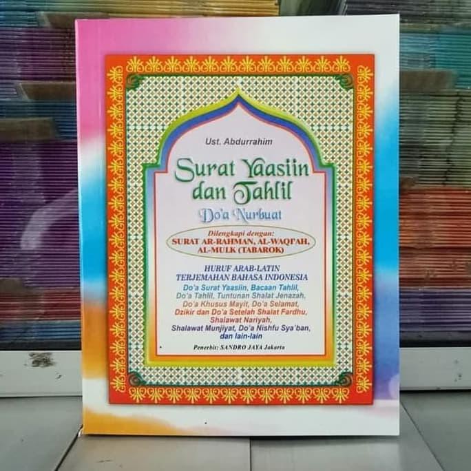 Kualitas Terbaik Buku Yasin Tahlil Dan Doa Nurbuat Dilengkapi Surat Tabarok Stok Terbatas