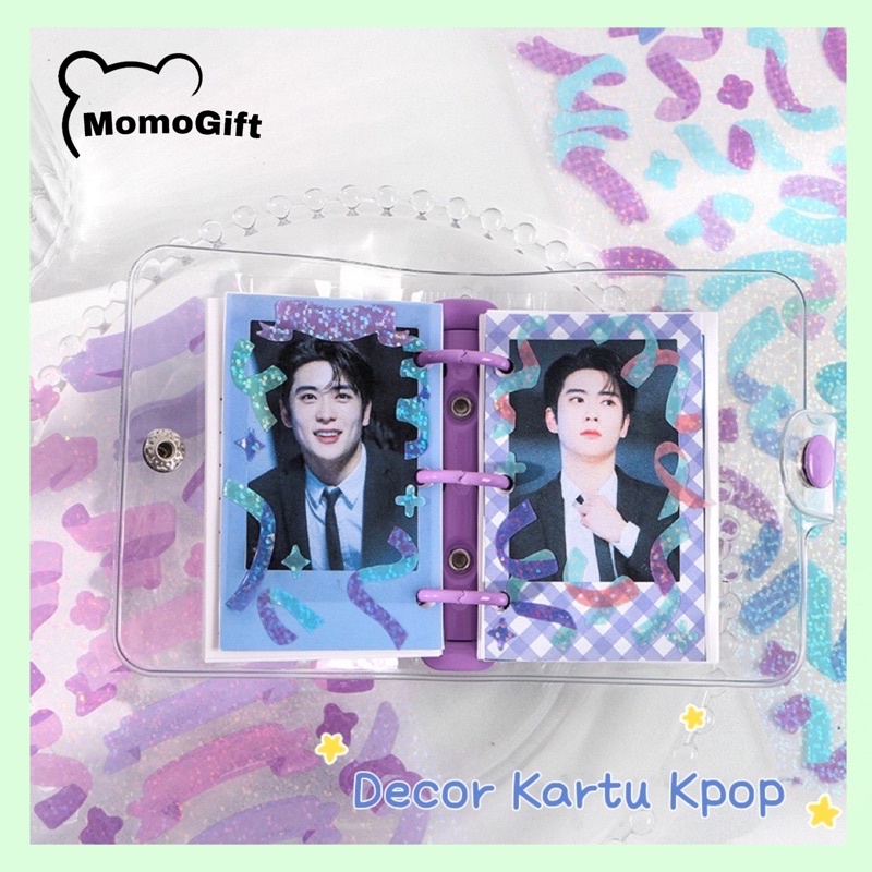 

Stiker Decor Kartu Kpop Buku Binder Casing Hp Motif Colourfull Ribbon