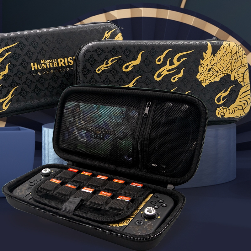 Case Tempered Glass Motif Monster Hunter Rise Sunbreak Untuk Nintendo Switch