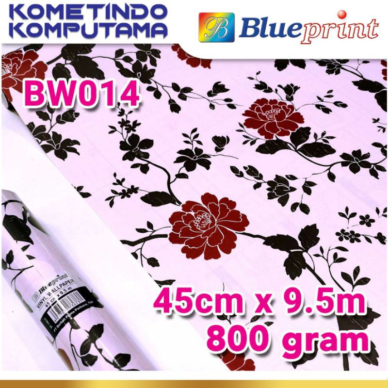 BW014 Wallpaper Sticker Vinyl Dinding BLUEPRINT 45Cm x 9,5M Varian BW014 - Wallpaper Dinding