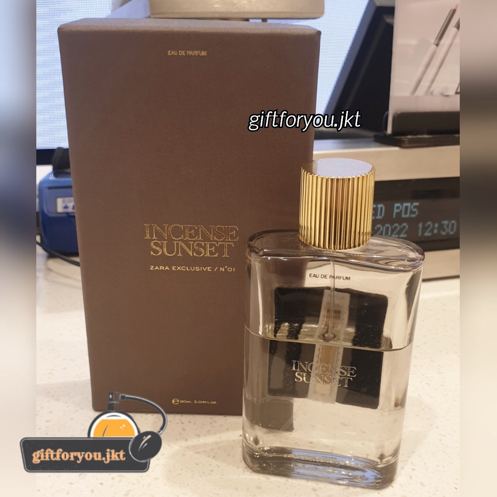 Parfum Zara Incense Sunset EDP 90 ml Original Exclusive Jo Malone Woman Perfume Wanita