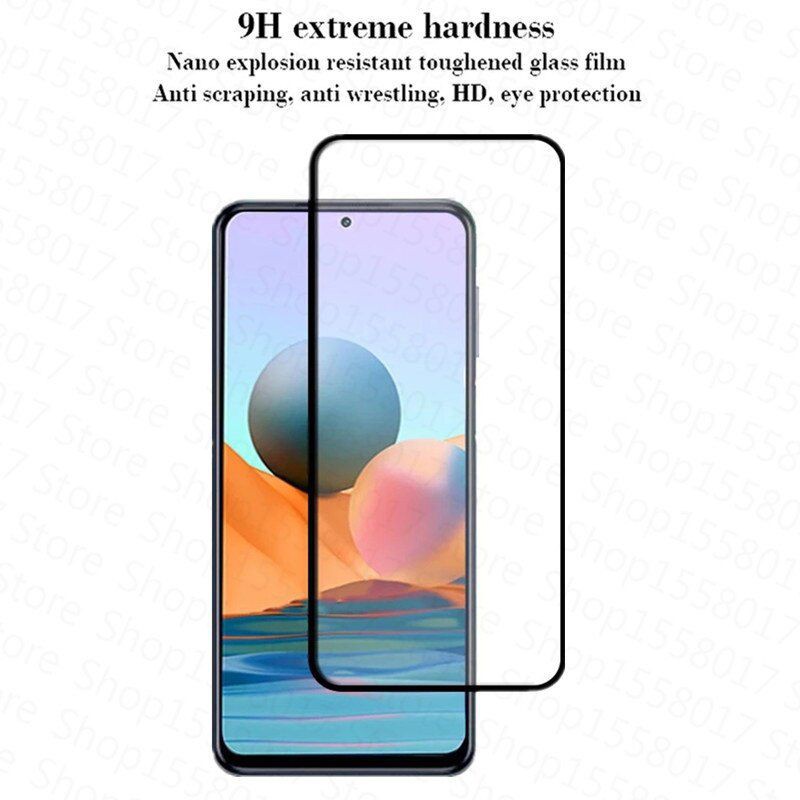 XIAOMI REDMI K40 K50 NOTE 12 TEMPERED GLASS 9D FULL COVER FULL GLUE