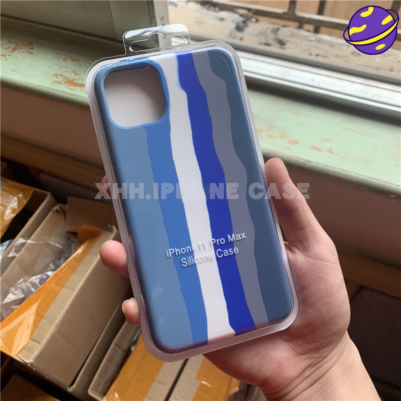 Soft Case Silikon Motif Pelangi Untuk Iphone 6 7 8 Plus X Xs Max Xr I11 I12 11pro 12pro