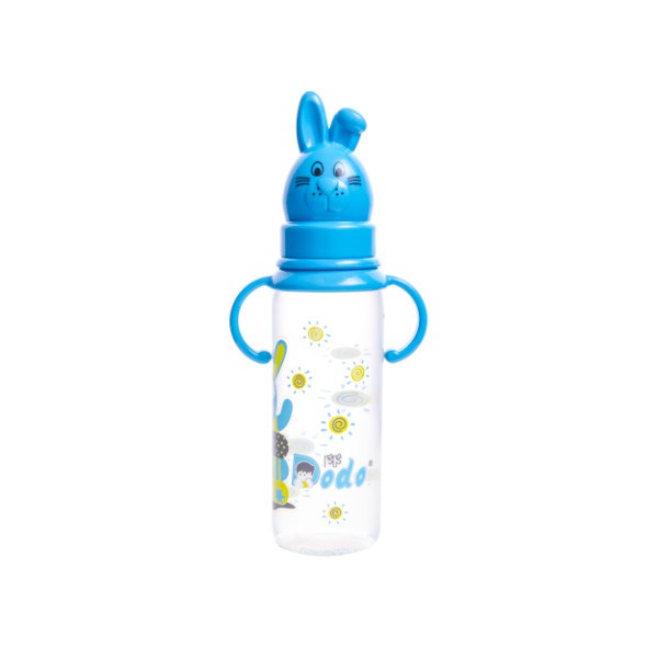 DODO Botol susu 250 ml tutup bentuk kelinci / rabbit bottle with handle Dodo 8oz s1