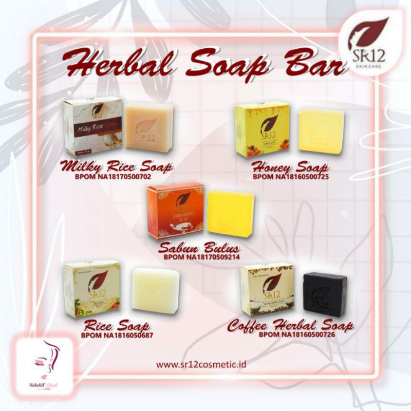 

Herbal soap SR12 skin care / sabun herbal SR12