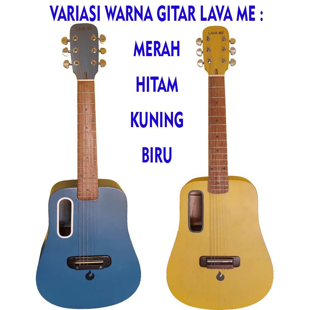 Gitar Akustik Lava Me Custom Ukuran 3/4 Free Packing Kayu