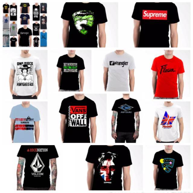 Cod Kaos Distro M L Xl Grosir Kaos Distro Pria Wanita Kaos Polos 100 Termurah Terlaris Shopee Indonesia