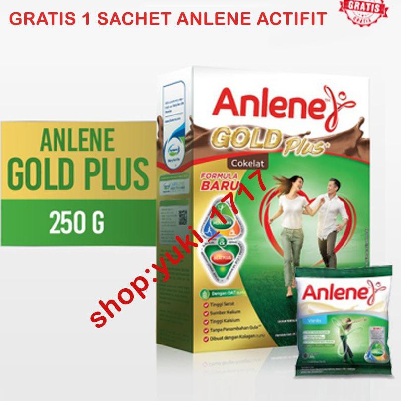 

5.5 [COD] Anlene Gold Plus 250gram GRATIS 1 sachet ANLENE ACTIFIT