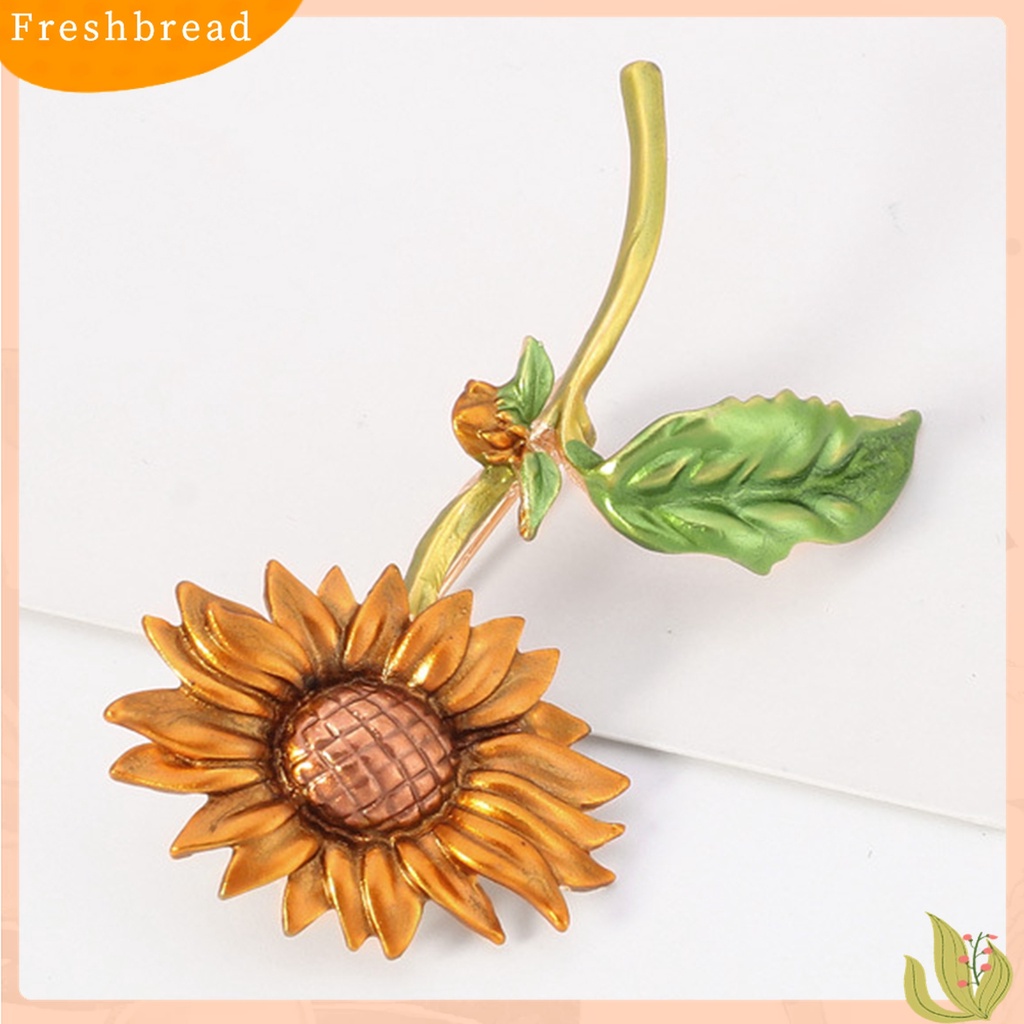 Terlaris Summer Style Sunflower Shape Jewelry Gift Creative Brooch Pin for Party