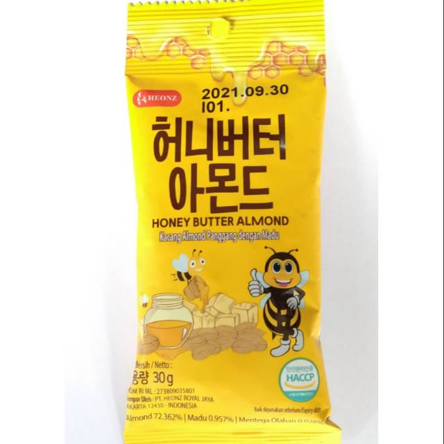 Heonz Honey Butter Almond KOREA 30gr PROMO