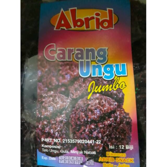 CARANG MAS ABRID / CARANG TELO UNGU ABRID CAMILAN CEMILAN KHAS MALANG