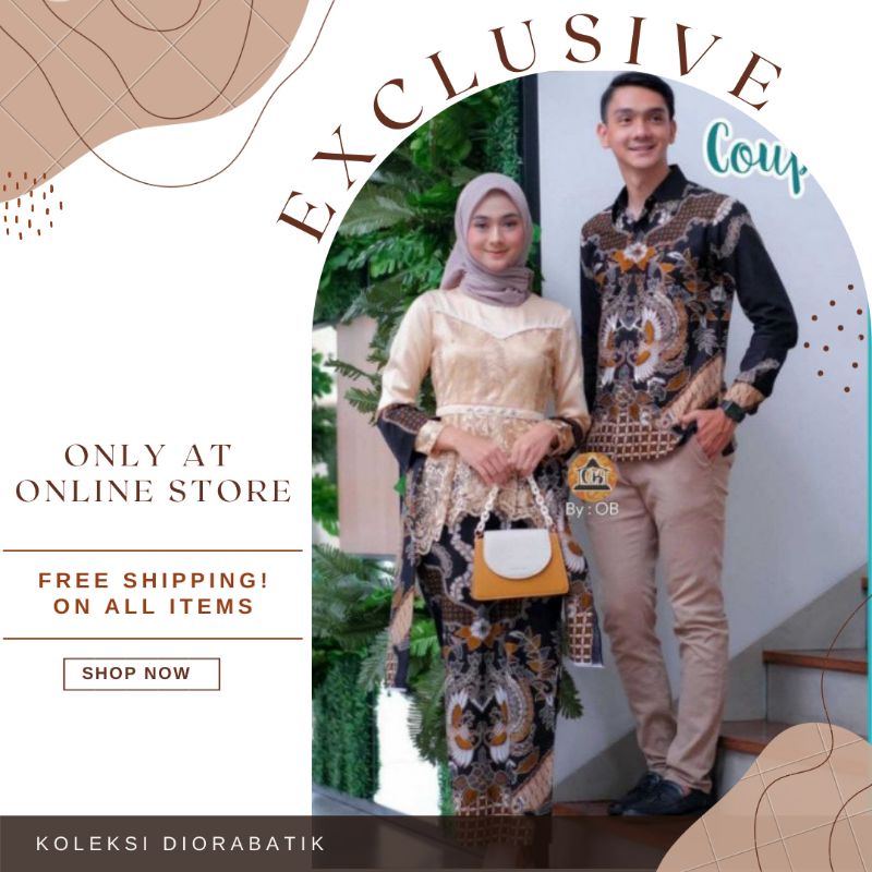 Adira Couple - Sania Ruffle Batik Couple Ori Ndoro Jowi DNT Garansi Termurah Shopee