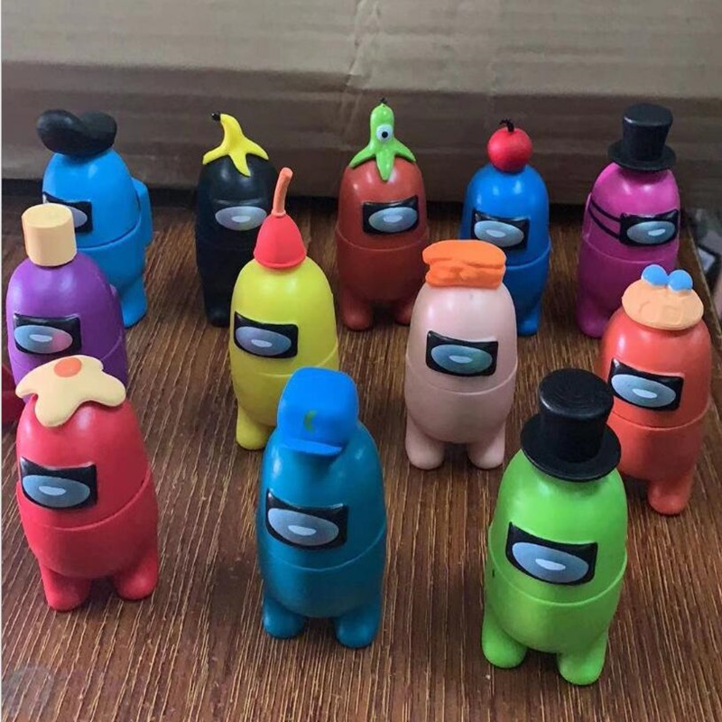 Set Figure Pajangan Mainan Among Us isi 12 pcs per set